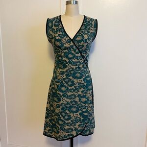 Effie's Heart V-Neck Reversible Wrap Midi Dress